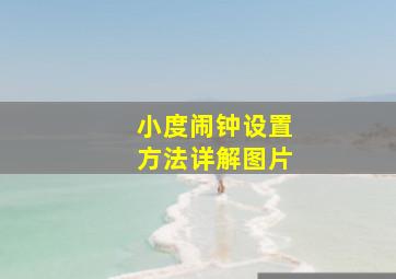 小度闹钟设置方法详解图片