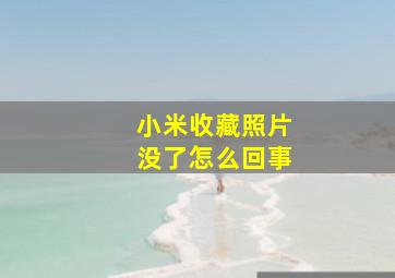 小米收藏照片没了怎么回事