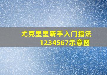 尤克里里新手入门指法1234567示意图