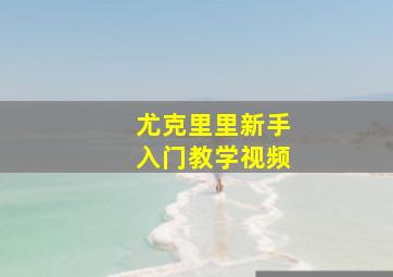 尤克里里新手入门教学视频