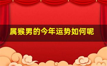 属猴男的今年运势如何呢