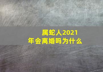 属蛇人2021年会离婚吗为什么