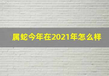 属蛇今年在2021年怎么样