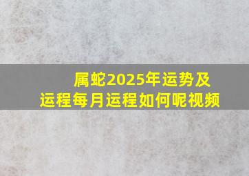 属蛇2025年运势及运程每月运程如何呢视频