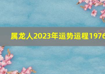 属龙人2023年运势运程1976