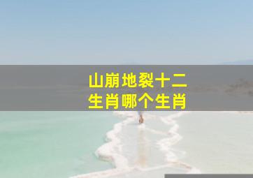 山崩地裂十二生肖哪个生肖