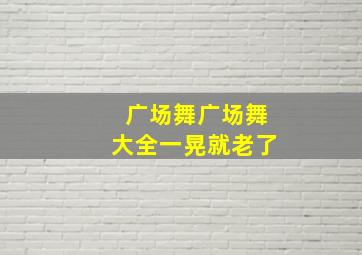 广场舞广场舞大全一晃就老了