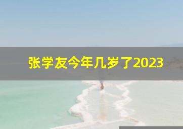 张学友今年几岁了2023