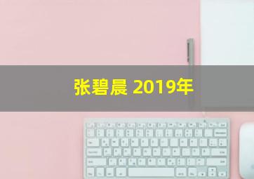 张碧晨 2019年