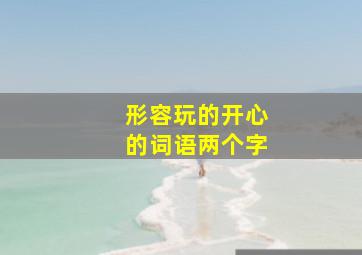 形容玩的开心的词语两个字