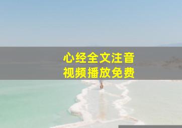 心经全文注音视频播放免费