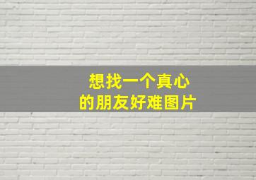 想找一个真心的朋友好难图片