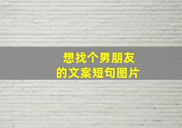 想找个男朋友的文案短句图片