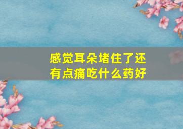 感觉耳朵堵住了还有点痛吃什么药好