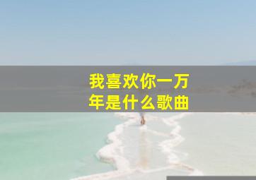 我喜欢你一万年是什么歌曲