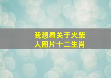 我想看关于火柴人图片十二生肖