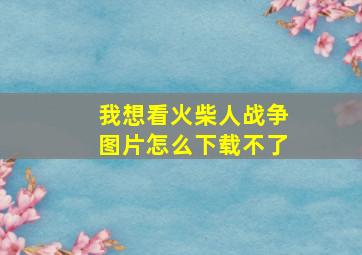 我想看火柴人战争图片怎么下载不了