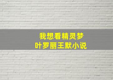 我想看精灵梦叶罗丽王默小说