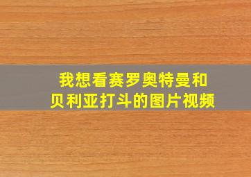 我想看赛罗奥特曼和贝利亚打斗的图片视频