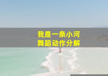 我是一条小河舞蹈动作分解