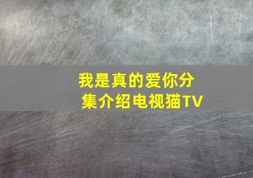 我是真的爱你分集介绍电视猫TV