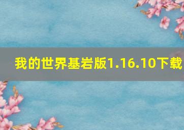 我的世界基岩版1.16.10下载