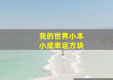 我的世界小本小成幸运方块