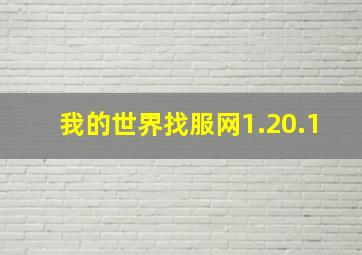 我的世界找服网1.20.1