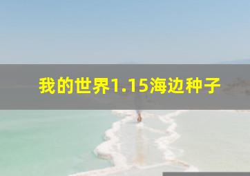 我的世界1.15海边种子