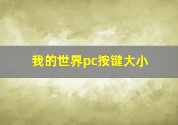 我的世界pc按键大小