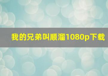 我的兄弟叫顺溜1080p下载