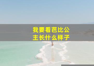 我要看芭比公主长什么样子