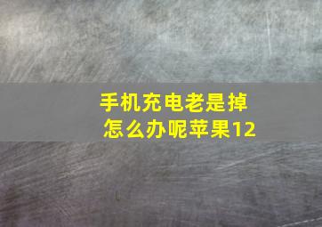 手机充电老是掉怎么办呢苹果12