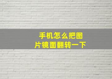 手机怎么把图片镜面翻转一下