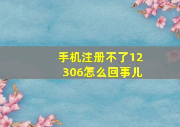 手机注册不了12306怎么回事儿