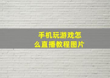 手机玩游戏怎么直播教程图片