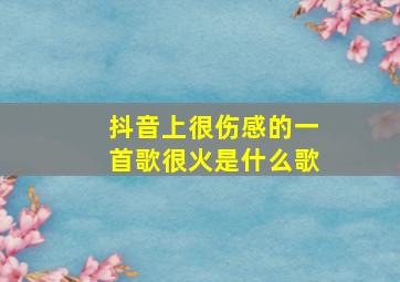 抖音上很伤感的一首歌很火是什么歌