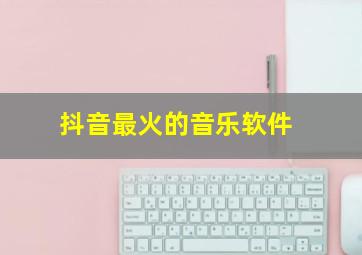 抖音最火的音乐软件