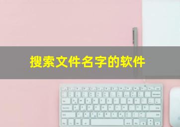 搜索文件名字的软件