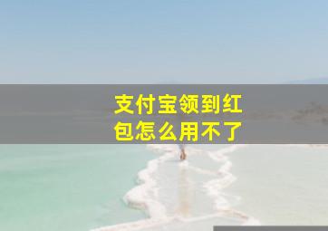 支付宝领到红包怎么用不了