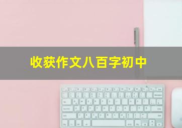 收获作文八百字初中