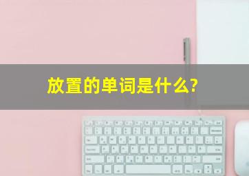 放置的单词是什么?