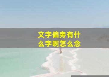 文字偏旁有什么字啊怎么念