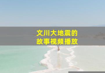 文川大地震的故事视频播放