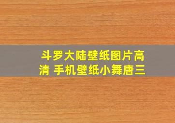 斗罗大陆壁纸图片高清 手机壁纸小舞唐三