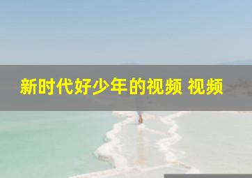 新时代好少年的视频 视频