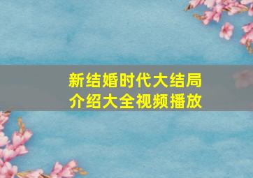 新结婚时代大结局介绍大全视频播放