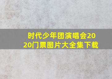 时代少年团演唱会2020门票图片大全集下载