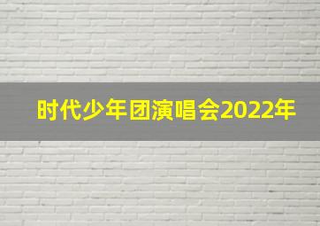 时代少年团演唱会2022年