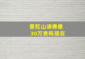 普陀山请佛像30万贵吗现在